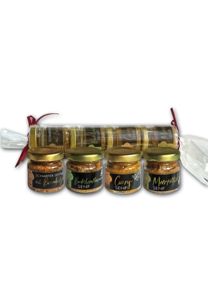 Senf Variation - 4 Sorten - Geschenk