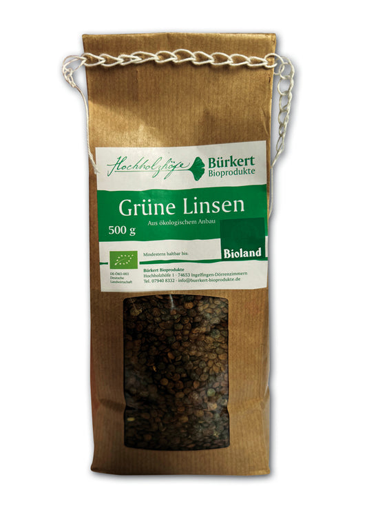 Grüne Linsen 500g - Bio zertifiziert